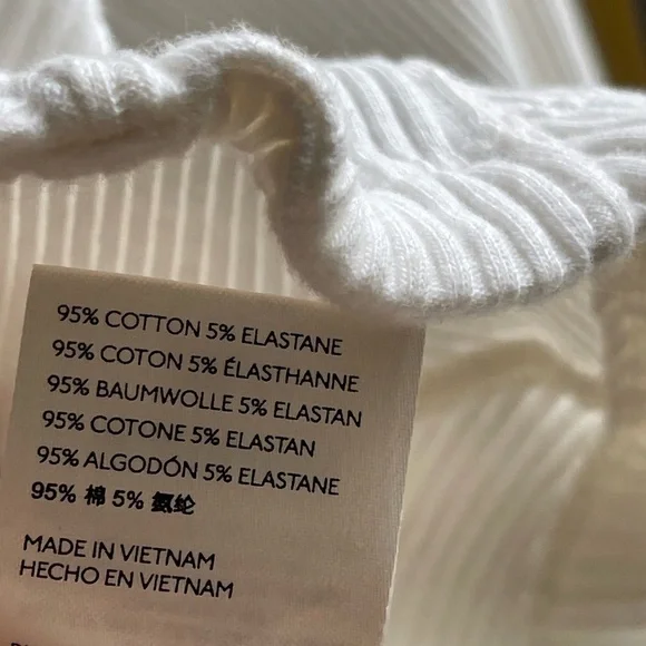 Free People Petra White Cream Long Sleeve Cotton Corset Top Women’s XL - Picture 6 of 11